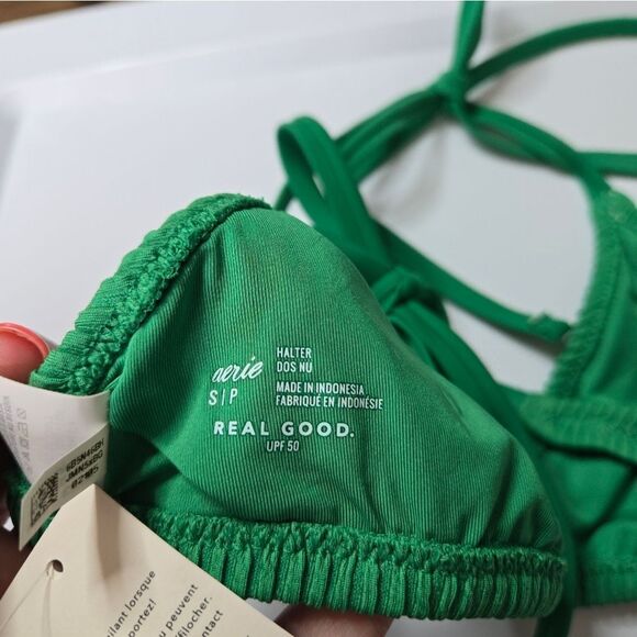 Aerie Green Halter Bikini Top Small - Picture 4 of 4